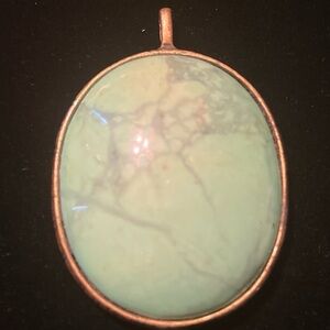 Green-marble Copper Design  Backing Charm